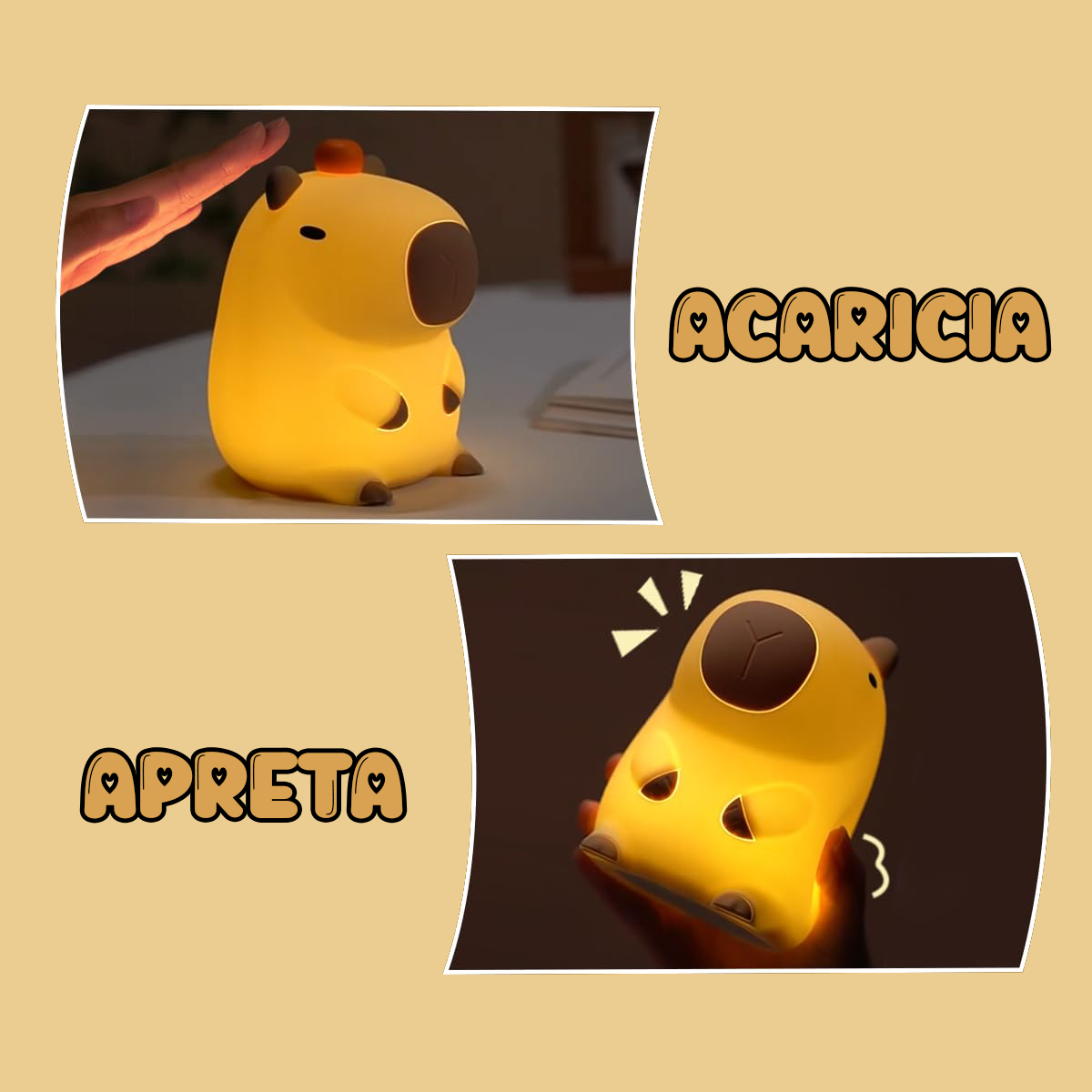 Lámpara Capybara Esponjosa