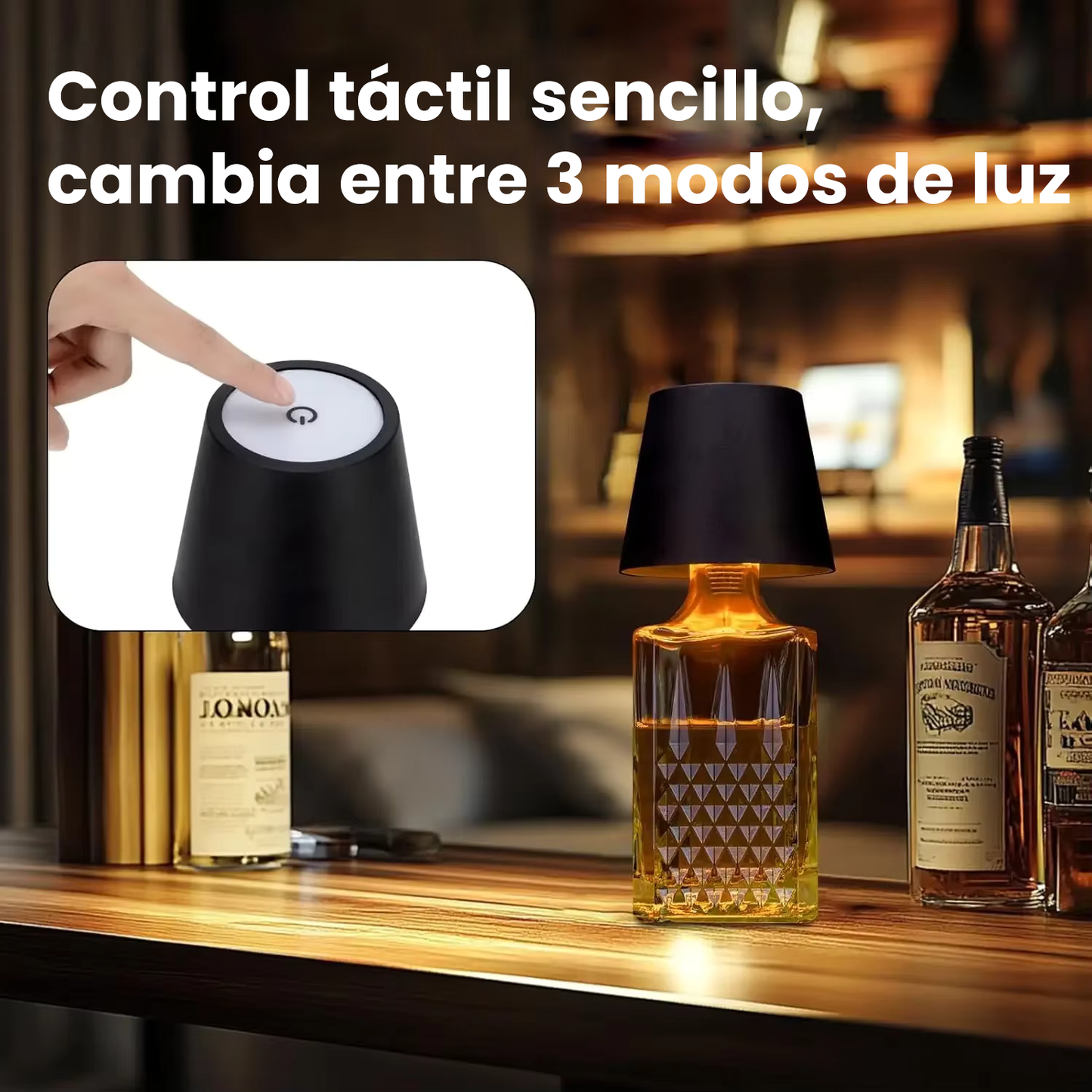 Lámpara LED Táctil para Botellas